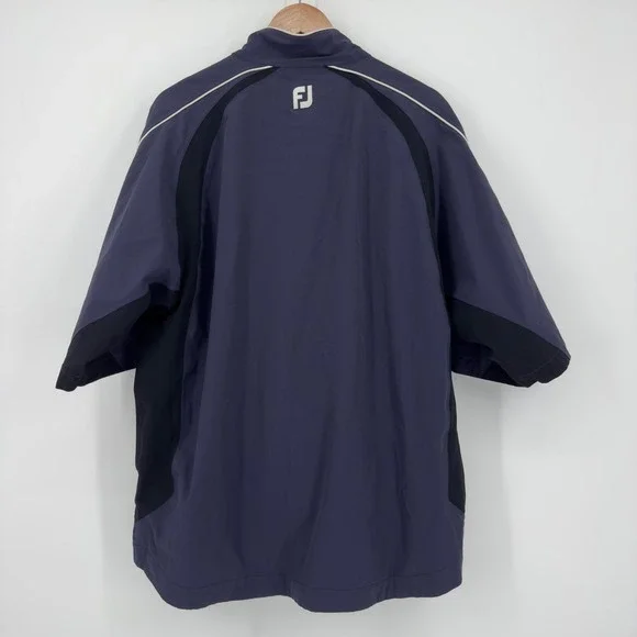 FootJoy DryJoys‎ Large Titleist Tour Waterproof Navy Blue Golf Pullover Jacket - Picture 3 of 8